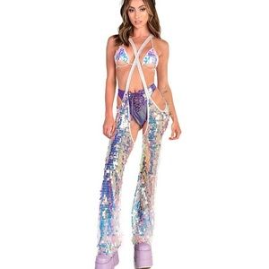 IHR I Heart Raves Sequin Chaps